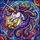 Fantasy Art Lovers' Majestic Stained Glass Unicorn Jewel Tone Blue Purple Gold Orange Fuchsia Mosaic Stained Glass Suncatcher - 6