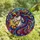 Fantasy Art Lovers' Majestic Stained Glass Unicorn Jewel Tone Blue Purple Gold Orange Fuchsia Mosaic Stained Glass Suncatcher - 4