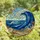 Ocean Lovers' Colorful Tiffany Stained Glass Wave, Seashell, Starfish & Beach Mosaic Stained Glass Suncatcher - v-i65gv1p7