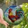 Stained Glass Art Enthusiasts' Vibrant Proud Rooster Tiffany Mosaic Jewel Tone Pattern Stained Glass Suncatcher - 1