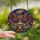 Art Lovers' Intricate Stained Glass Owl & Skull Cosmic Jewel Tones Stained Glass Suncatcher - 2