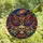 Art Lovers' Intricate Stained Glass Owl & Skull Cosmic Jewel Tones Stained Glass Suncatcher - 4