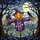 Halloween Art Lovers' Edge-to-Edge Stained Glass Whimsical Scarecrow Jack-o'-Lantern Purple Orange Haunted Landscape Stained Glass Suncatcher - 6