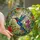 Nature Lovers' Vibrant Tiffany Stained Glass Hummingbird Tropical Foliage Jewel Tone Mosaic Edge-to-Edge Design Stained Glass Suncatcher - 1