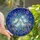 Whimsical Decor Enthusiasts' Intricate Stained Glass Glowing Ghosts Enchanted Forest Indigo Cerulean Stained Glass Suncatcher - 1
