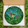 Nature Lovers' Intricate Hummingbird Pink Flower Tiffany Stained Glass Jewel Tone Mosaic Stained Glass Suncatcher - 5