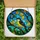 Nature Lovers' Radiant Stained Glass Bird Artwork, Tiffany Style Yellow Amber Blue Green Mosaic Pattern Stained Glass Suncatcher - 5