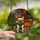 French Bulldog Owners' Jewel Tone Stained Glass Christmas Fawn Frenchie Holiday Mosaic Scene Stained Glass Suncatcher - ZaF3Xg05WL