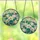 Art Lovers' Pearlescent Stained Glass Magnolia Floral Design with Teal Lavender Emerald Jewel Tones Stained Glass Suncatcher - 3