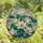 Art Lovers' Pearlescent Stained Glass Magnolia Floral Design with Teal Lavender Emerald Jewel Tones Stained Glass Suncatcher - 4
