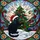 Christmas Cat Lovers' Vibrant Stained Glass Black Cat Christmas Tree Winter Mosaic Art Stained Glass Suncatcher - 6
