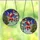 Festive Art Lovers' Vibrant Tiffany Stained Glass Santa Basketball Winter Village Mosaic Stained Glass Suncatcher - PlhKUpiHWb