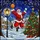 Festive Art Lovers' Vibrant Tiffany Stained Glass Santa Basketball Winter Village Mosaic Stained Glass Suncatcher - 6