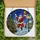 Festive Art Lovers' Vibrant Tiffany Stained Glass Santa Basketball Winter Village Mosaic Stained Glass Suncatcher - rvmB0Mndak