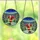 Holiday Soccer Fans' Vibrant Stained Glass Santa Kicking Ball Christmas Stadium Mosaic Art Red Blue Gold Stained Glass Suncatcher - 3