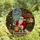 Christmas Lovers' Detailed Stained Glass Santa Stirring Pot, Holiday Mosaic Pattern, Tiffany Jewel Tones Red Gold Green Blue Stained Glass Suncatcher - 4