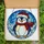 Penguin Lovers' Tiffany Stained Glass Penguin in Santa Hat Icy Blue & Red Jewel Tones Stained Glass Suncatcher - 5
