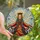 Christmas Enthusiasts' Stained Glass Angel: Tiffany Style Teal Red Orange Jewel Tones, Holly Poinsettia Crown, Celestial Sky Mosaic Stained Glass Suncatcher - 1