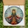 Christmas Enthusiasts' Stained Glass Angel: Tiffany Style Teal Red Orange Jewel Tones, Holly Poinsettia Crown, Celestial Sky Mosaic Stained Glass Suncatcher - 5