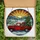 Holiday Lovers' Glowing Stained Glass Red Truck Christmas Tree Snowy Pine Mountain Art Stained Glass Suncatcher - xlmu4OUL8R