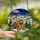 Festive Holiday Lovers' Whimsical Stained Glass Gingerbread Village Jewel Tone Art Stained Glass Suncatcher - 2