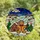 Festive Holiday Lovers' Whimsical Stained Glass Gingerbread Village Jewel Tone Art Stained Glass Suncatcher - 4