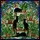 Nature & Cat Art Lovers' Intricate Stained Glass Botanical Black Cat Succulent Jewel Tone Mosaic Stained Glass Suncatcher - 6