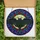 Gothic Art Enthusiasts' Tiffany Style Mothman Full Moon Red Roses Dark Blue Purple Floral Mosaic Stained Glass Suncatcher - kesji-XyaS