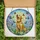 Golden Retriever Lovers' Tiffany Stained Glass Labrador Dog Monarch Butterfly Daisy Mosaic Stained Glass Suncatcher - js0ApxpYnb