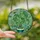 Nature Lovers' Emerald Teal Stained Glass Monstera Botanical Mosaic Art Stained Glass Suncatcher - 2