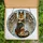 Dog Lovers' Majestic German Shepherd Feathered Wings Gold Tan Brown Tiffany Glass Art Mosaic Stained Glass Suncatcher - yISfyH-r7T