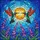 Nature Lovers' Radiant Jewel Tone Stained Glass Hummingbird Sun Lavender Floral Mosaic Stained Glass Suncatcher - 6