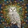 Nature & Art Lovers' Stained Glass Snowy Owl Art, Golden Autumn Leaves & Teal Geometric Mosaic Stained Glass Suncatcher - 6