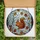 Nature Lovers' Tiffany Stained Glass Squirrel Winter Forest Mosaic Russet Orange Amber Autumn Leaves Stained Glass Suncatcher - 5