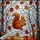 Nature Lovers' Tiffany Stained Glass Squirrel Winter Forest Mosaic Russet Orange Amber Autumn Leaves Stained Glass Suncatcher - 6