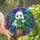 Whimsical Art Enthusiasts Glowing Jewel Tone Stained Glass Shy Ghost Monstera Geometric Mosaic Stained Glass Suncatcher - 9N_AJ16MT2