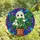 Whimsical Art Enthusiasts Glowing Jewel Tone Stained Glass Shy Ghost Monstera Geometric Mosaic Stained Glass Suncatcher - 4