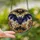 Gothic Art Enthusiasts' Intricate Tiffany Stained Glass Bat Art, Deep Violet Golden-Bronze Cosmic Filigree Pattern Stained Glass Suncatcher - 2