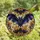 Gothic Art Enthusiasts' Intricate Tiffany Stained Glass Bat Art, Deep Violet Golden-Bronze Cosmic Filigree Pattern Stained Glass Suncatcher - 4