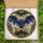 Gothic Art Enthusiasts' Intricate Tiffany Stained Glass Bat Art, Deep Violet Golden-Bronze Cosmic Filigree Pattern Stained Glass Suncatcher - 5
