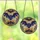 Gothic Art Enthusiasts' Intricate Tiffany Stained Glass Bat Art, Deep Violet Golden-Bronze Cosmic Filigree Pattern Stained Glass Suncatcher - 3