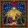 Faithful Christmas Lovers' Tiffany Stained Glass Nativity Ruby Red Poinsettia Emerald Green Mosaic Stained Glass Suncatcher - 6