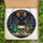 Gothic Art Admirers' Jewel Tone Stained Glass Black Cat Bat Wings Skull & Arcane Mosaic Stained Glass Suncatcher - gVWX397AKH