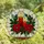 Holiday Decor Enthusiasts' Glowing Stained Glass Red Candles Poinsettia Holly Berries Pattern Stained Glass Suncatcher - 4
