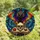 Art & Lore Enthusiasts' Tiffany Stained Glass Bat Skull Celestial Arcane Mosaic Jewel Tones Stained Glass Suncatcher - 4