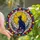 Celestial Feline Art Lovers' Tiffany Stained Glass Black Cat Golden Moon Jewel-Tone Mosaic Stained Glass Suncatcher - 1dkwoIm2Uu