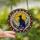 Celestial Feline Art Lovers' Tiffany Stained Glass Black Cat Golden Moon Jewel-Tone Mosaic Stained Glass Suncatcher - AdhhJmPeZQ