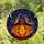 Autumn Lovers' Intricate Stained Glass Jack-o'-lantern Witch Hat Magical Night Mosaic Jewel Tones Stained Glass Suncatcher - 4