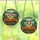 Winter Art Lovers' Glowing Tiffany Stained Glass Reindeer Nuzzle Forest Mosaic Amber Red Green Stained Glass Suncatcher - 25tqpWJFiK