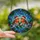 Holiday Enthusiasts' Vibrant Stained Glass Robin Redbreasts Santa Hats Holly Berry Winter Mosaic Stained Glass Suncatcher - iuky4cGlJT